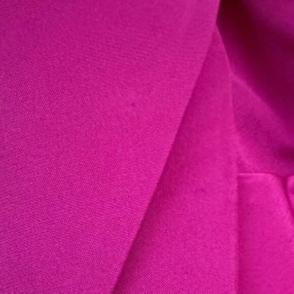 NWT Marchesa Notte Lipstick Pink Sculpted Silk Crepe Strapless Gown Maxi Dress 4 - Picture 16 of 16